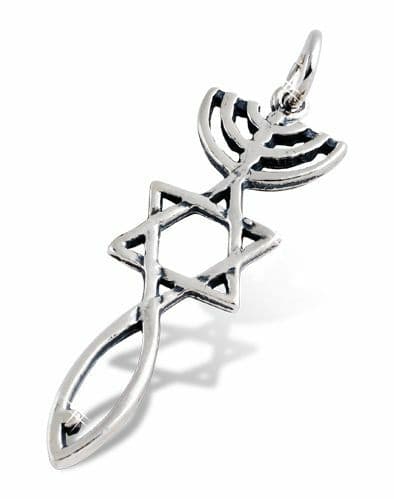 Hanger Menora Davidster-Ichthus