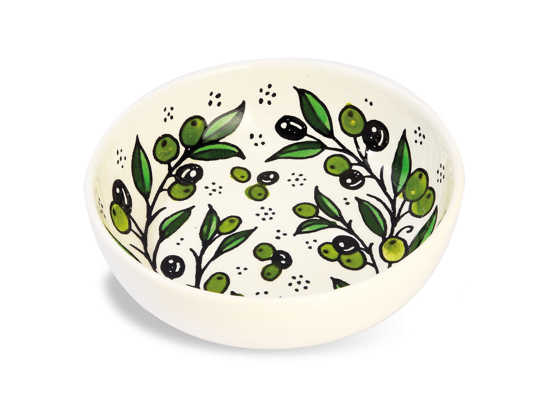 Keramiek schaaltje olijf