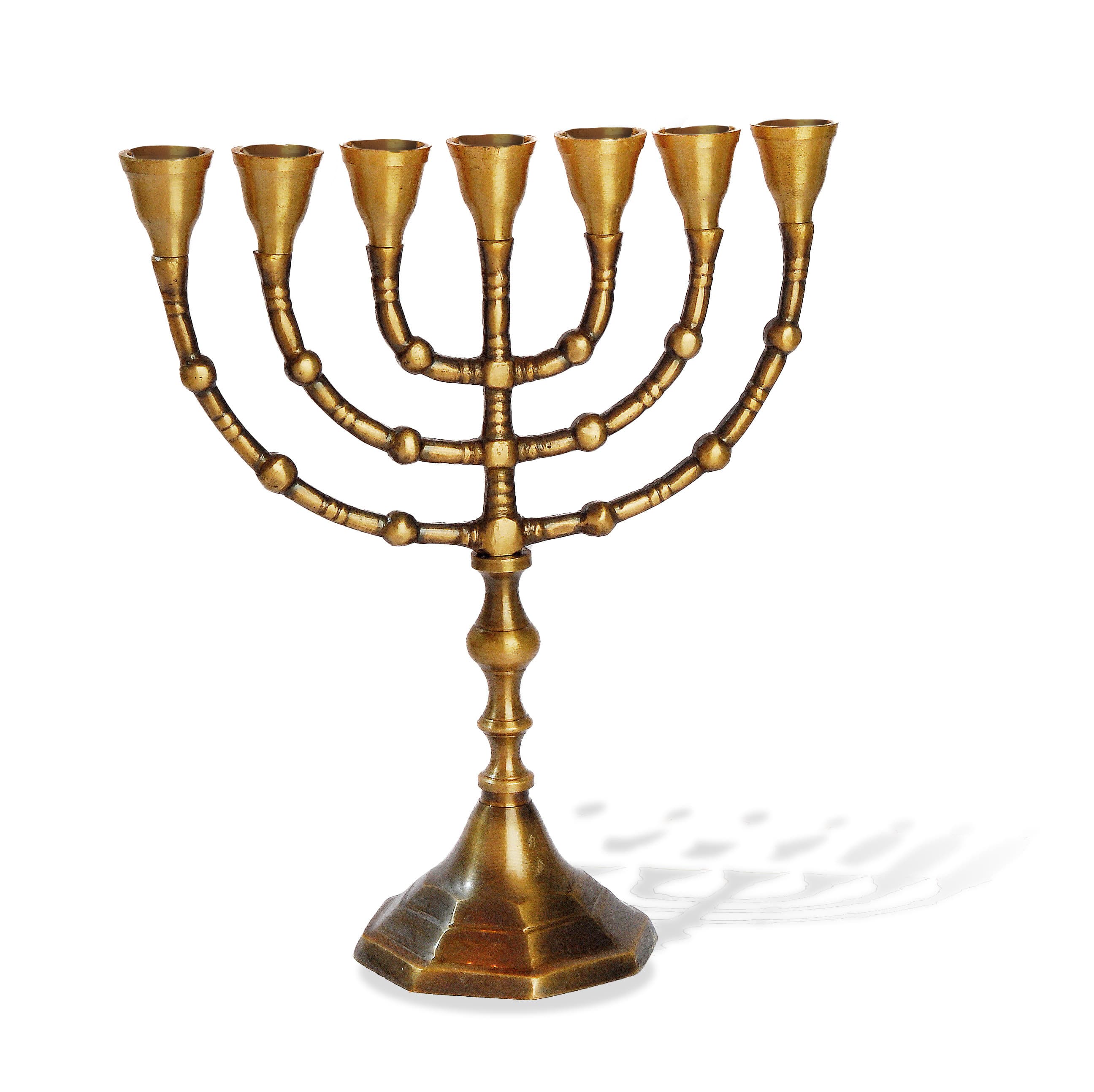 Koperen menora 24cm