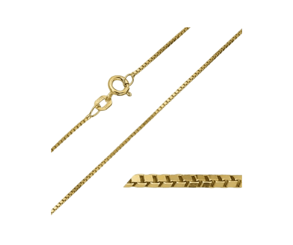 Verguld zilveren Venetiaans collier 45cm