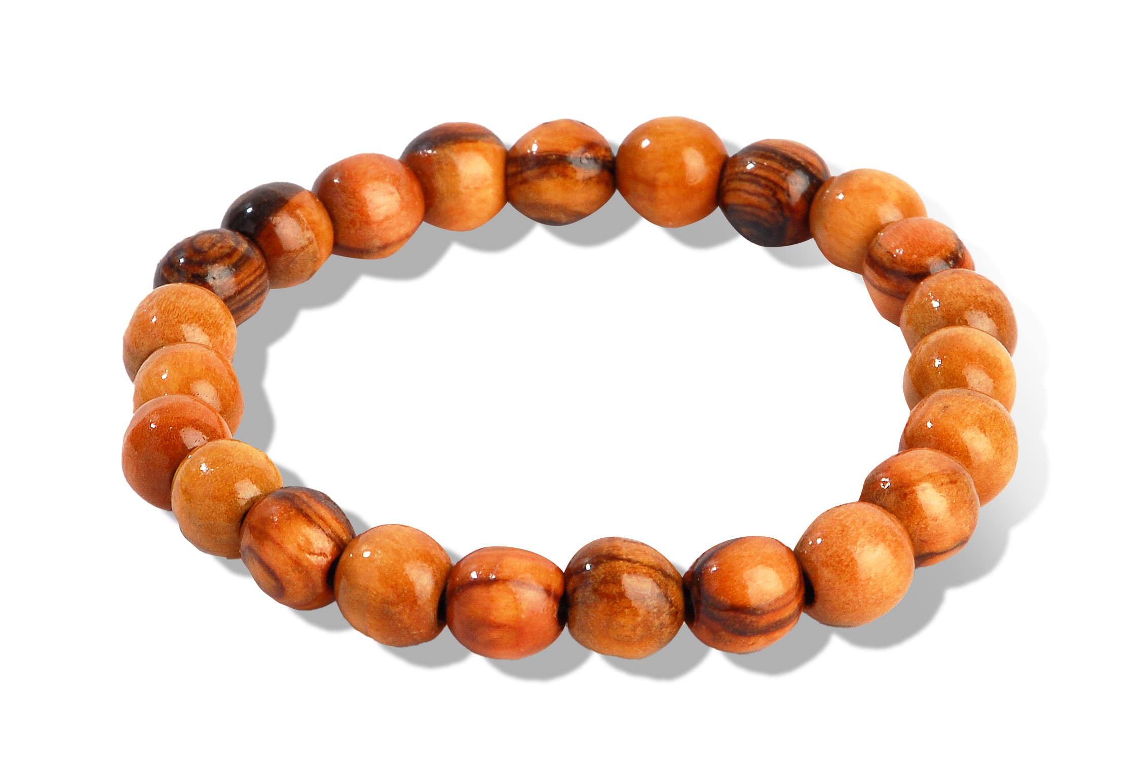 Armband olijfhouten kralen